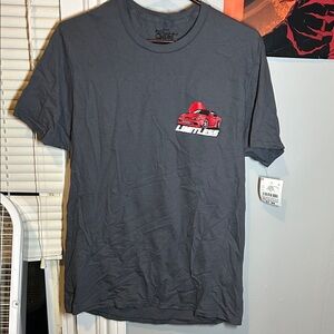 Eighty Eight Gray Short-Sleeve Tee with Red Car Graphic